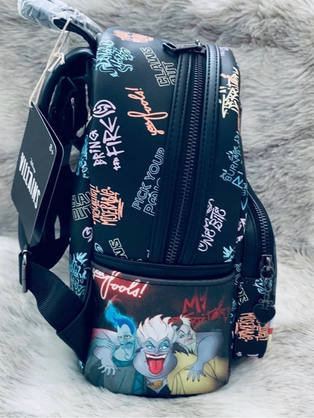 Loungefly Disney Mini Backpack - Villains Club And Wallet Set